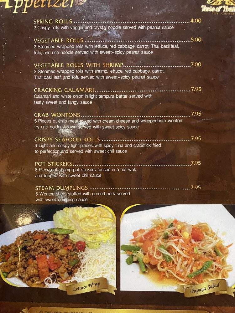 Taste Of Thailand - Birmingham, AL menu_pic