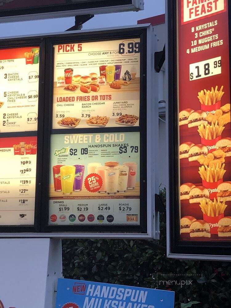 Krystal - Birmingham, AL menu_pic