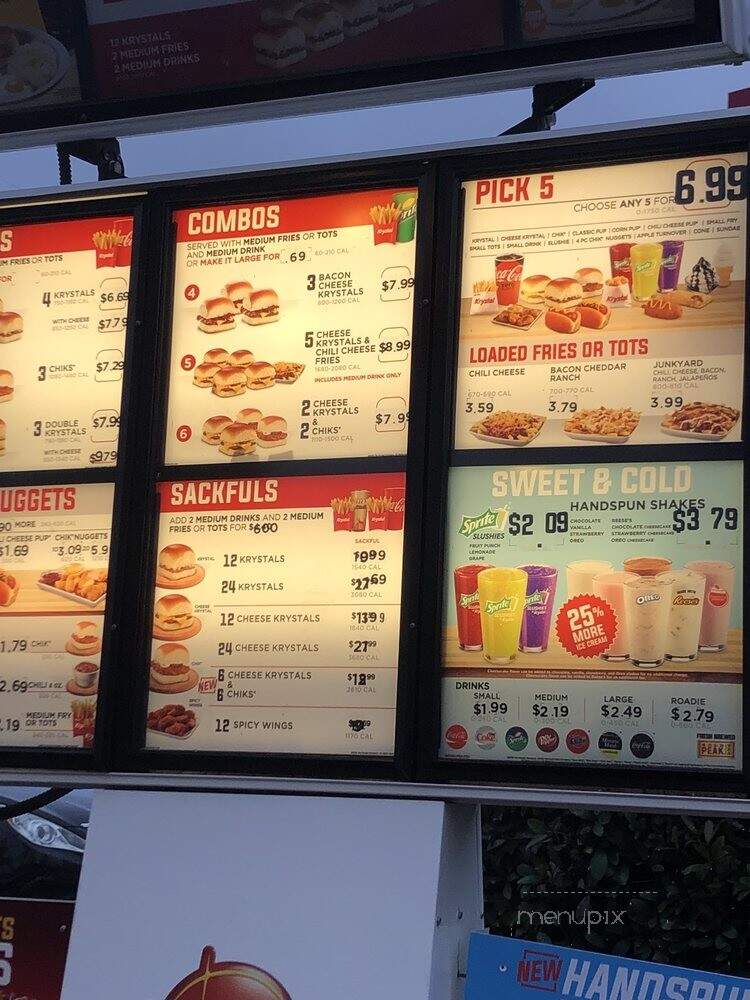 Krystal - Birmingham, AL menu_pic