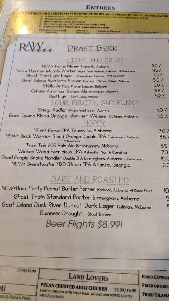 Fish Market Restaurant - Birmingham, AL menu_pic
