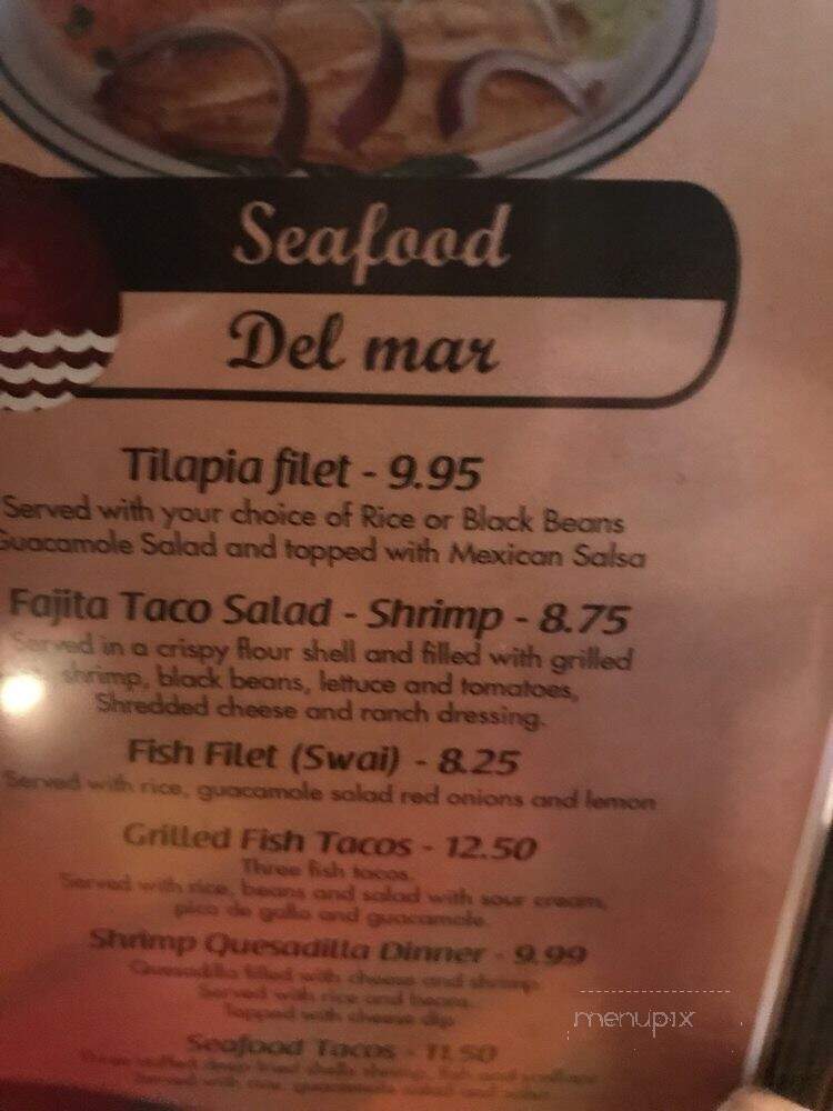 Zapata Mexican Restaurant - Birmingham, AL menu_pic