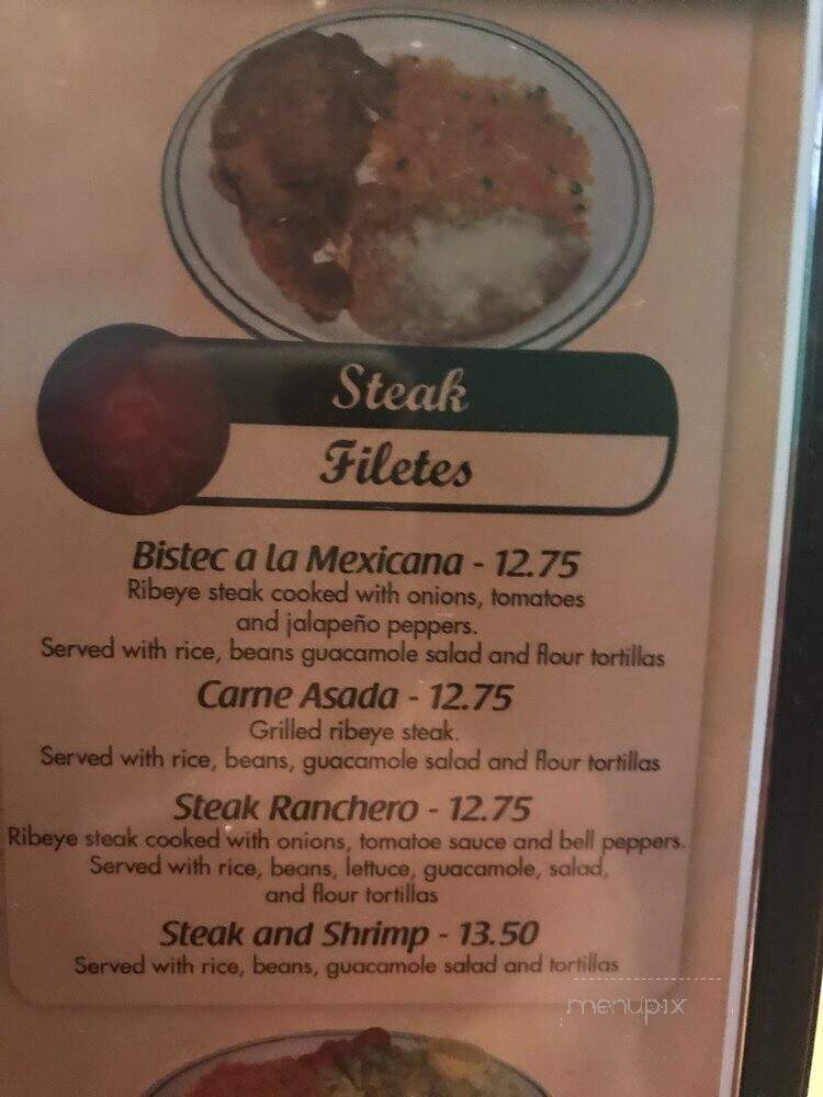 Zapata Mexican Restaurant - Birmingham, AL menu_pic