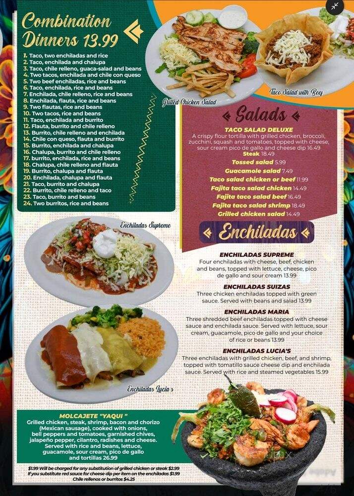 Casa Blanca - Huntsville, AL menu_pic