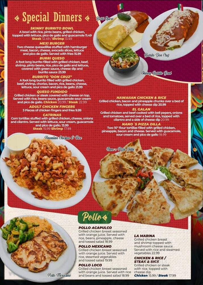 Casa Blanca - Huntsville, AL menu_pic