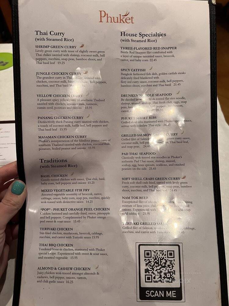 Phuket - Huntsville, AL menu_pic