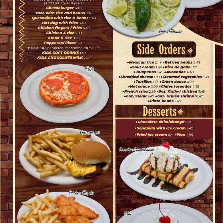 Casa Blanca - Huntsville, AL menu_pic