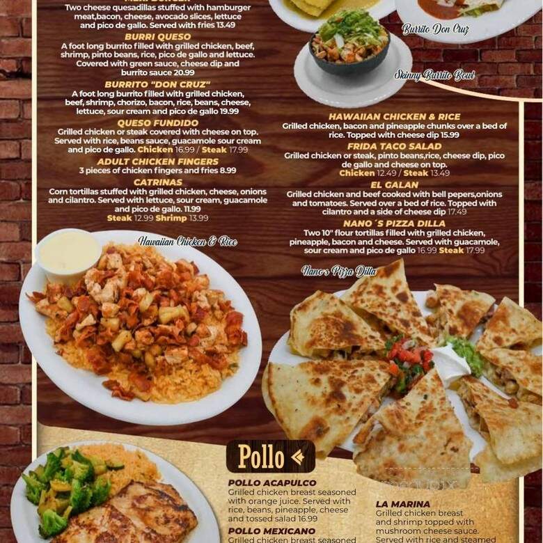 Casa Blanca - Huntsville, AL menu_pic