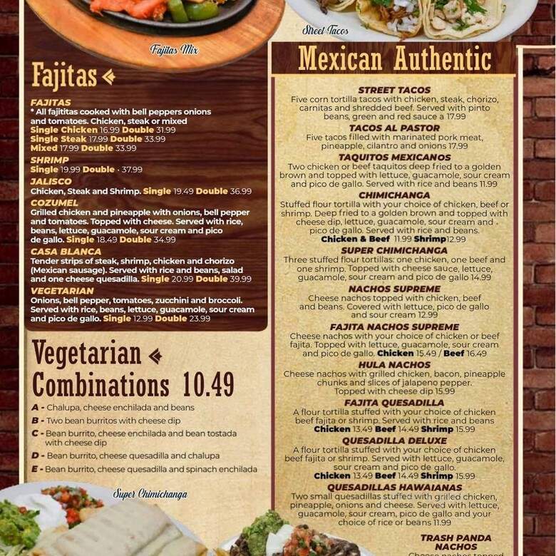Casa Blanca - Huntsville, AL menu_pic