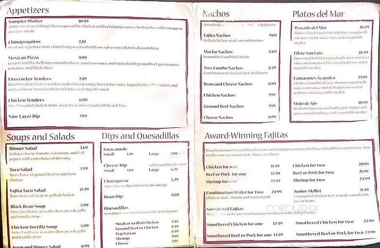 Cuco's Mexican Cafe Express - Montgomery, AL menu_pic