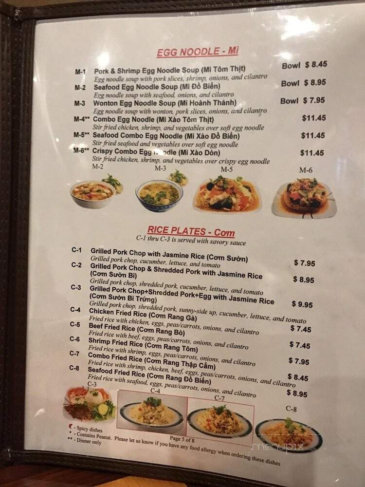Saigon - Montgomery, AL menu_pic