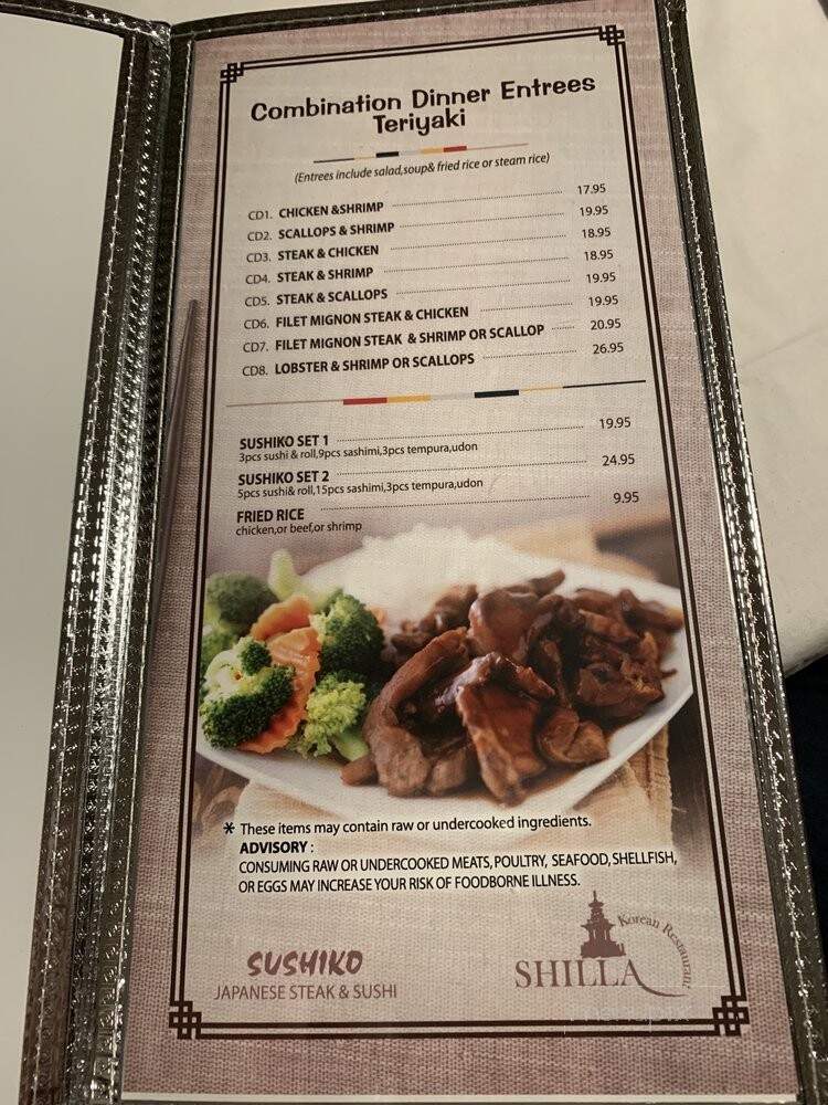 Shiella Korean Restaurant - Montgomery, AL menu_pic