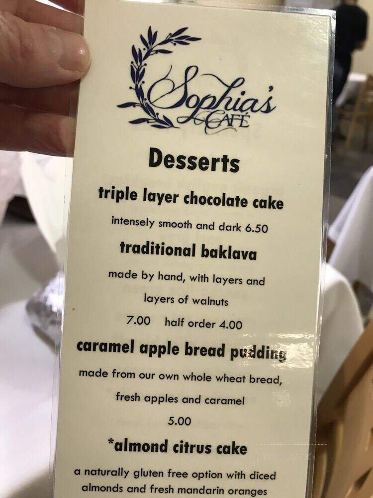 Sophia's Cafeneo - Wasilla, AK menu_pic