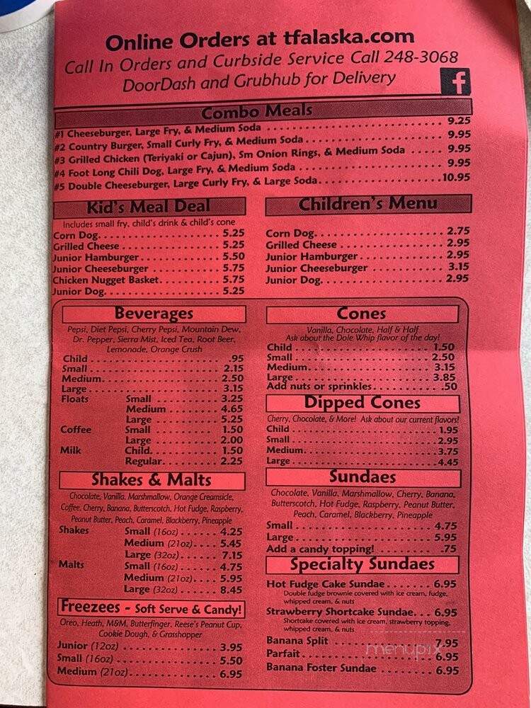 Tastee Freez - Anchorage, AK menu_pic