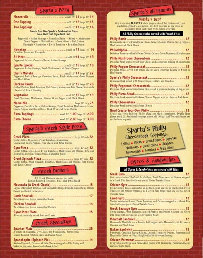 Pizza Pete's - Anchorage, AK menu_pic