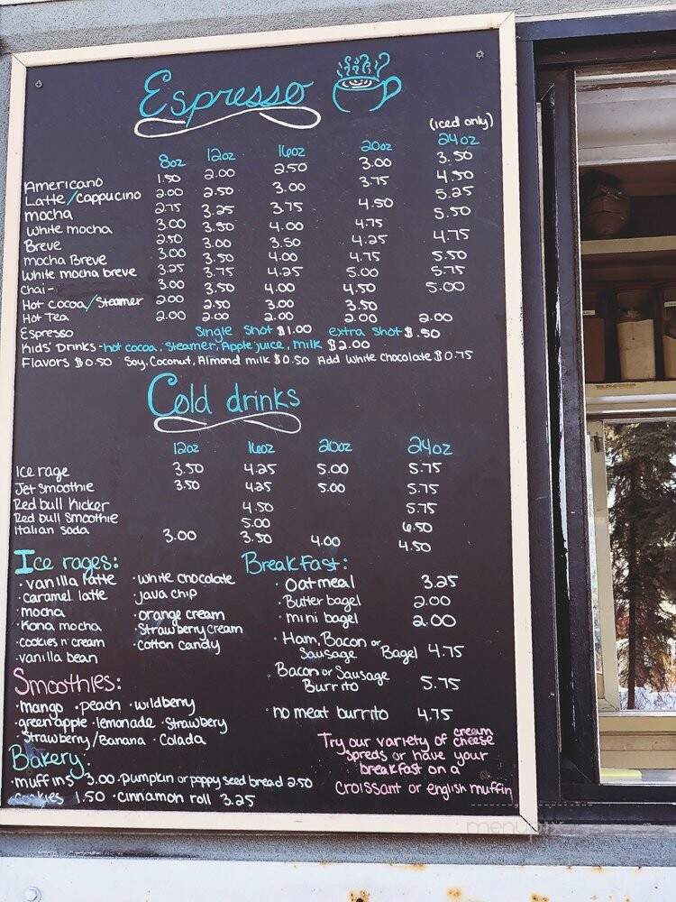 Flying High Espresso - Fairbanks, AK menu_pic