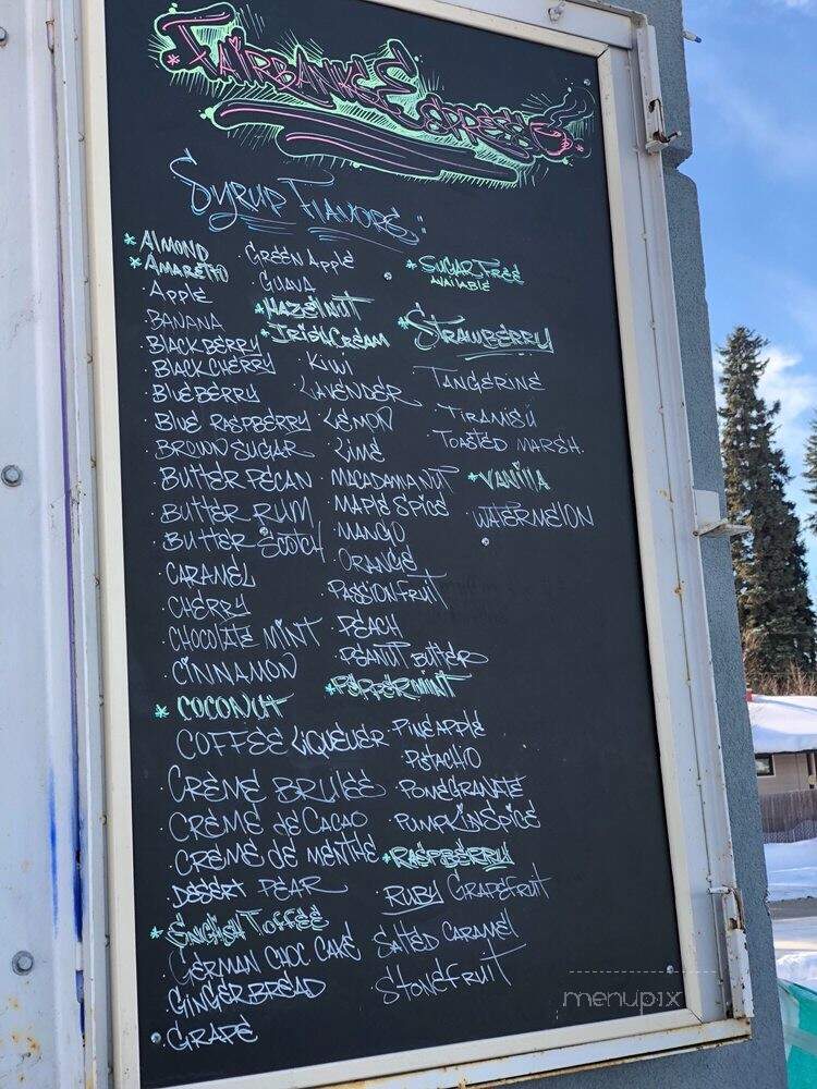Flying High Espresso - Fairbanks, AK menu_pic