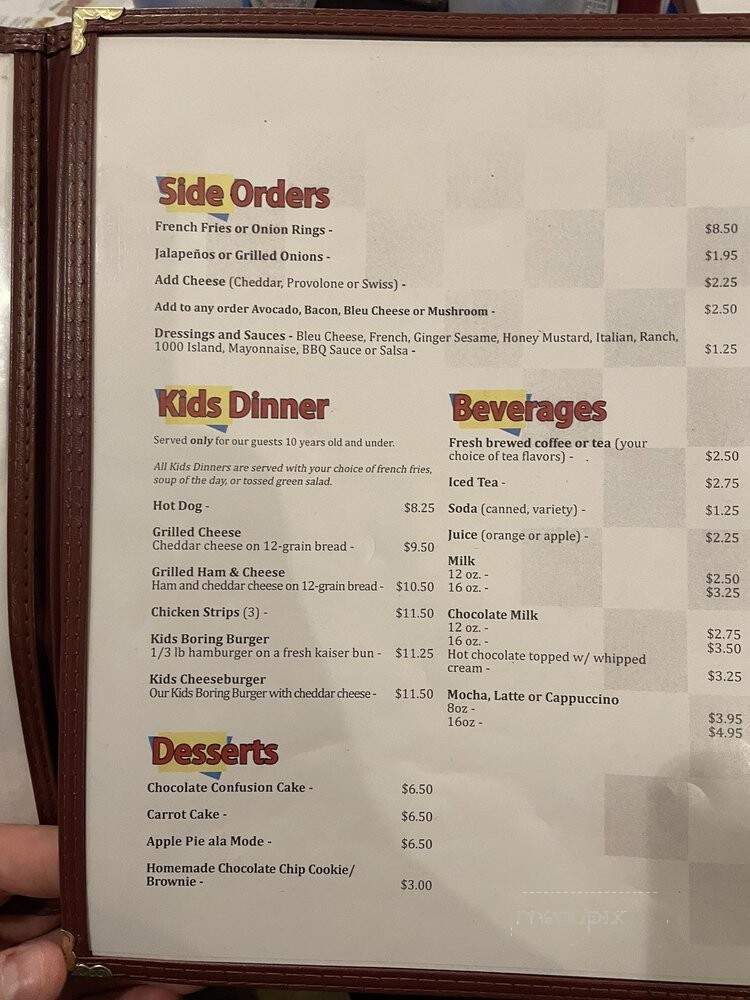 Douglas Cafe - Douglas, AK menu_pic