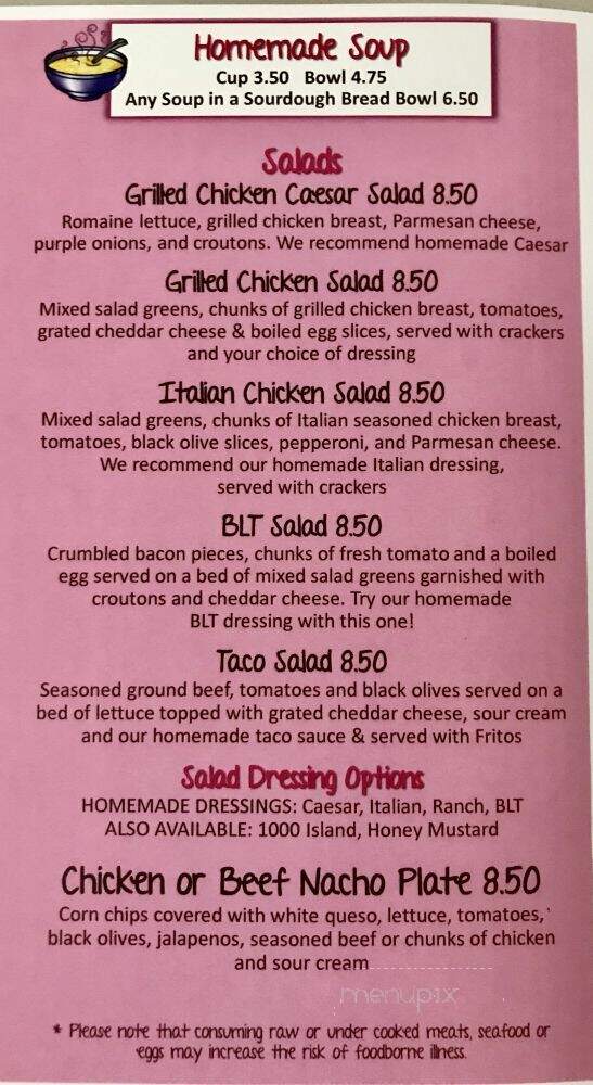 Country Village Sweet Shoppe - Star City, AR menu_pic
