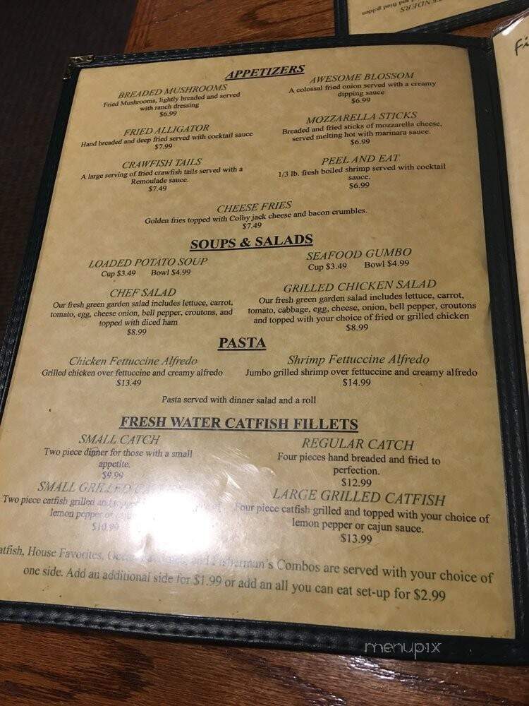 Fishmans Cove - Nashville, AR menu_pic