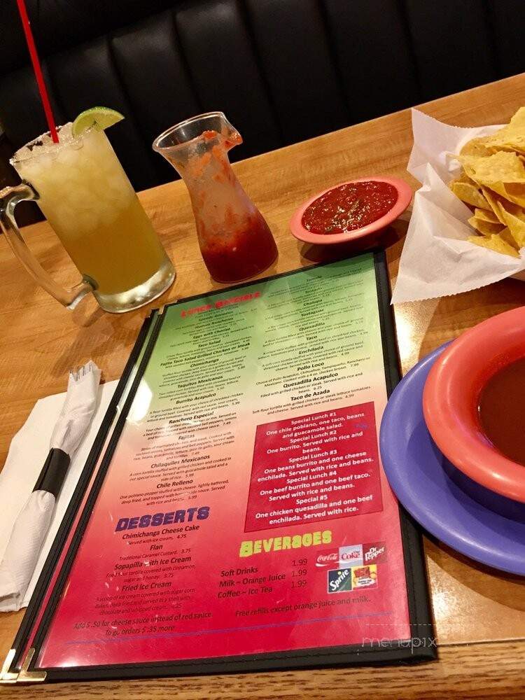 El Acapulco - Hot Springs Village, AR menu_pic