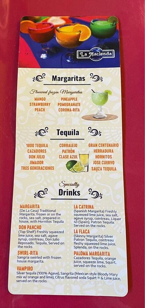 La Hacienda Mexican Restaurant - Hot Springs, AR menu_pic