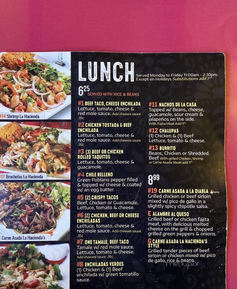 La Hacienda Mexican Restaurant - Hot Springs, AR menu_pic