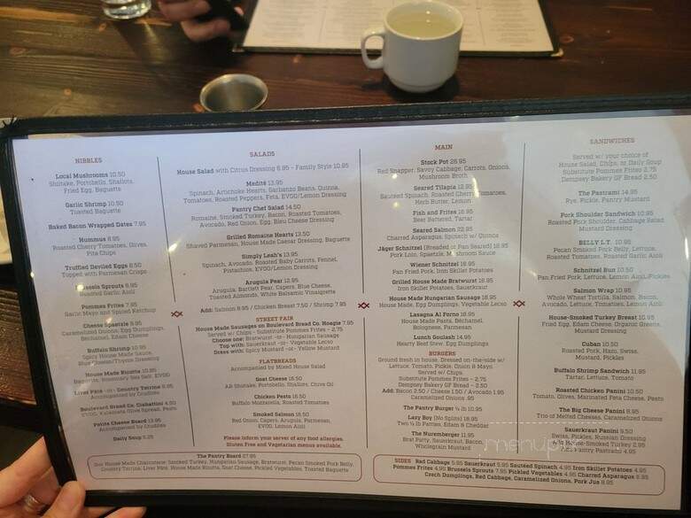 The Pantry - Little Rock, AR menu_pic