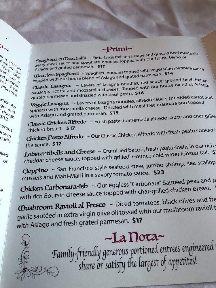 Crystal Dining Room Restaurant - Eureka Springs, AR menu_pic