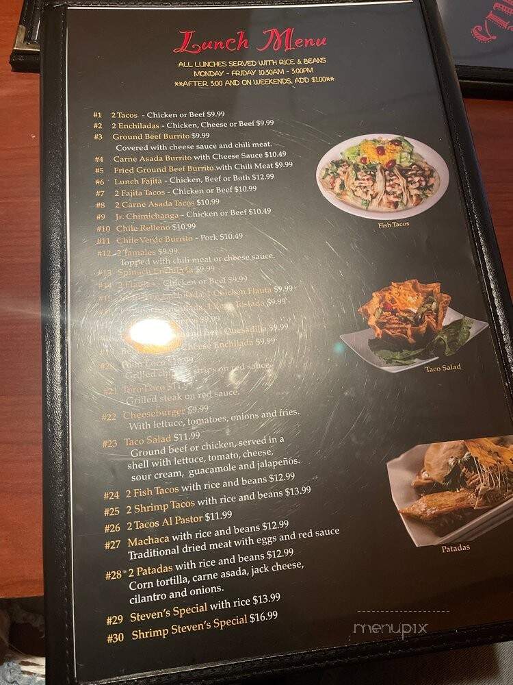 Mariachi's Mexican Grill - Fayetteville, AR menu_pic