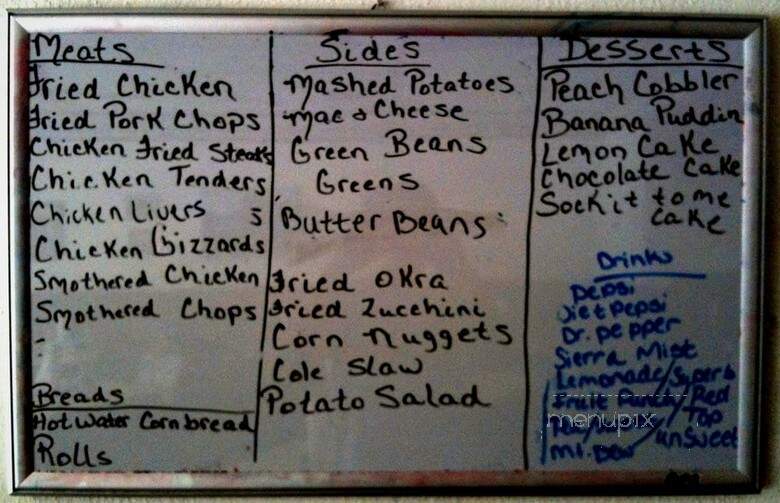 Momma Dean's Soul Kitchen - Fayetteville, AR menu_pic
