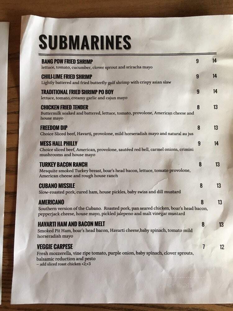 North Forty - Fayetteville, AR menu_pic