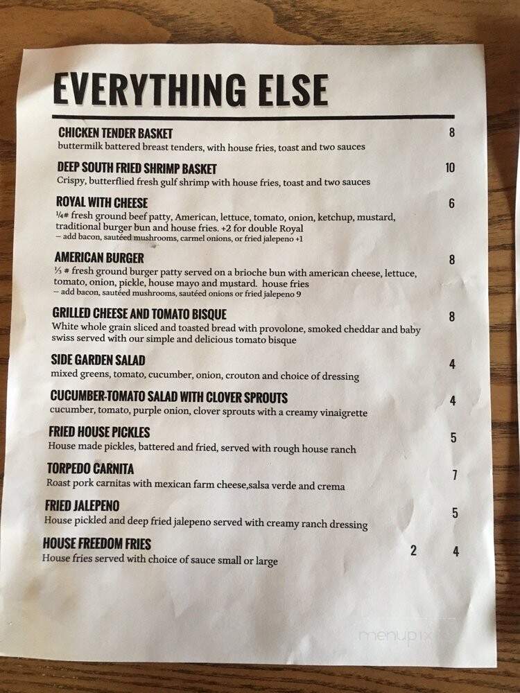 North Forty - Fayetteville, AR menu_pic
