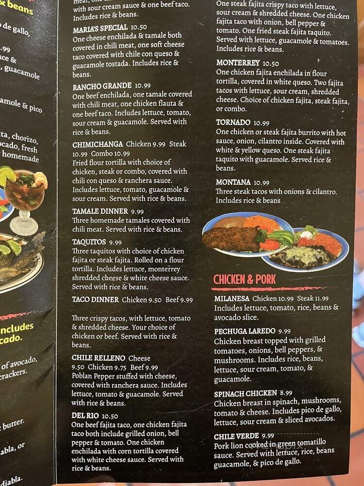 Marla's Mexican Restaurant - Bentonville, AR menu_pic