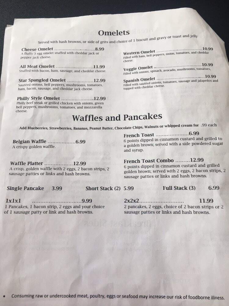 Metfield Club - Bella Vista, AR menu_pic