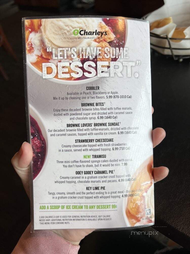 O'Charley's - Rogers, AR menu_pic