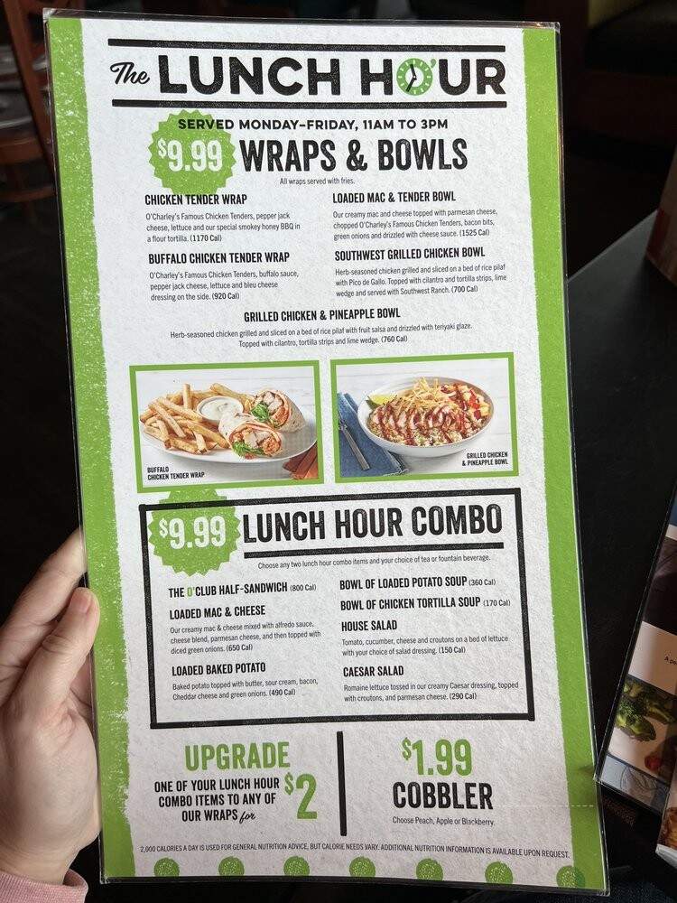 O'Charley's - Rogers, AR menu_pic