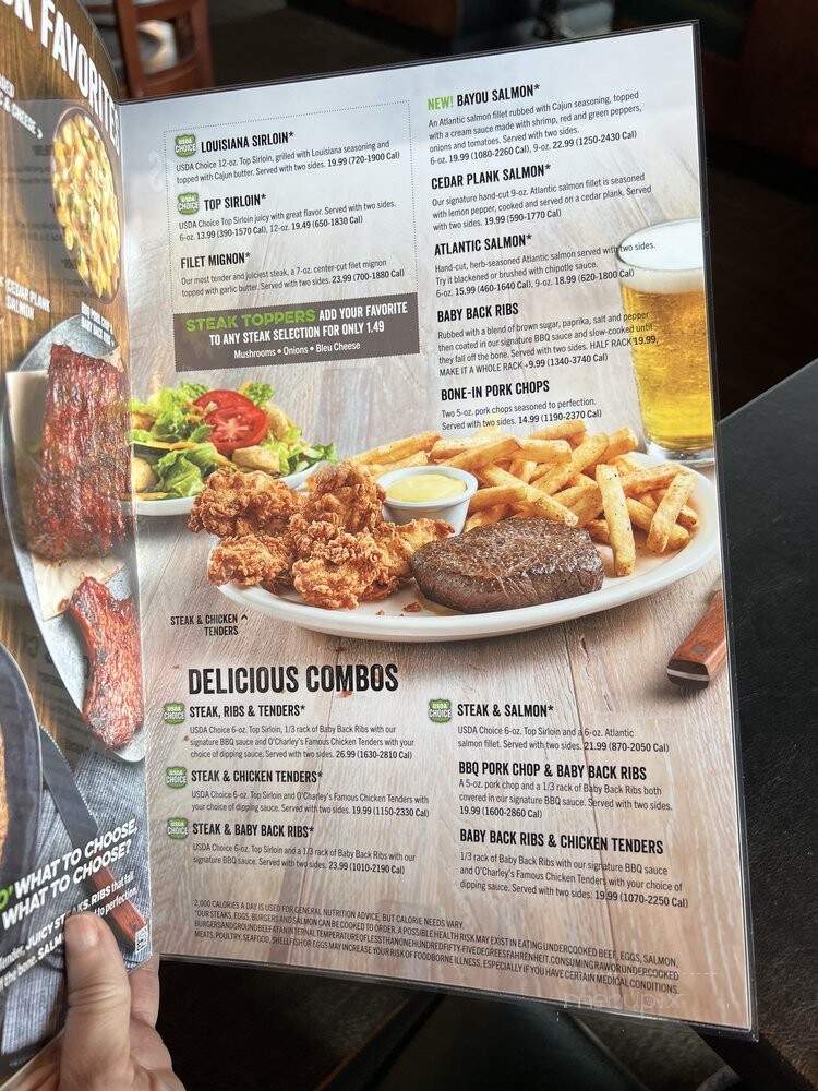 O'Charley's - Rogers, AR menu_pic