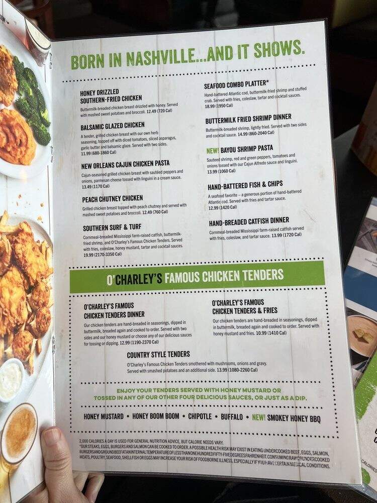 O'Charley's - Rogers, AR menu_pic