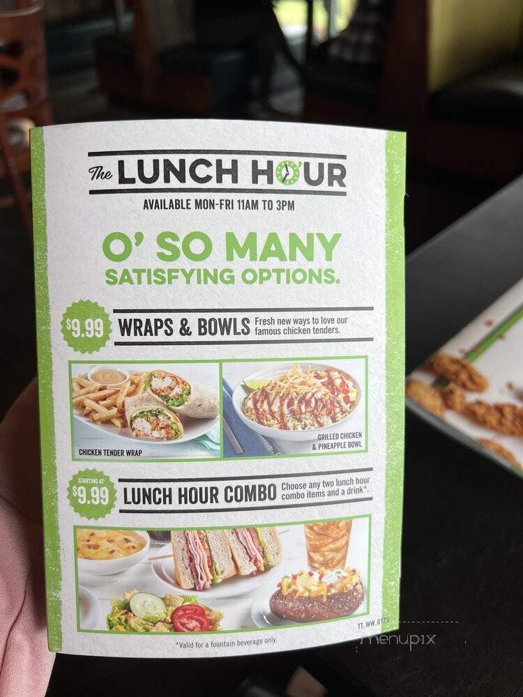 O'Charley's - Rogers, AR menu_pic
