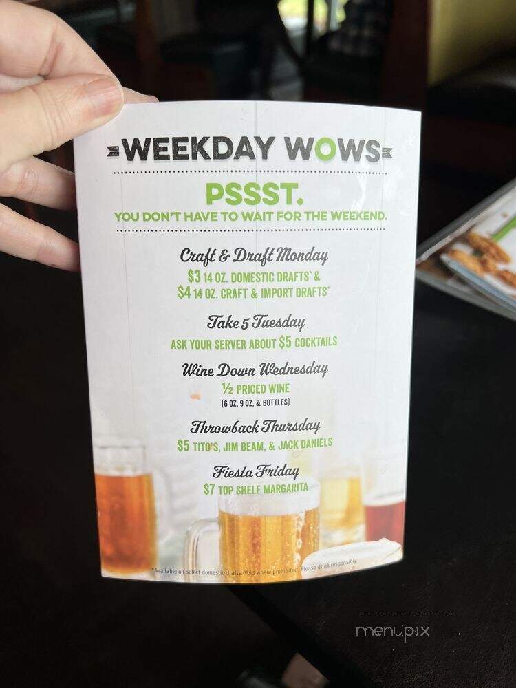 O'Charley's - Rogers, AR menu_pic