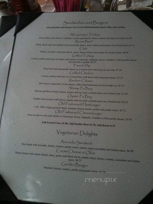 Cheers - Little Rock, AR menu_pic