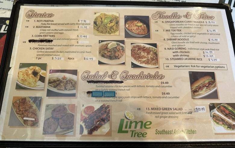Lime Tree - San Francisco, CA menu_pic