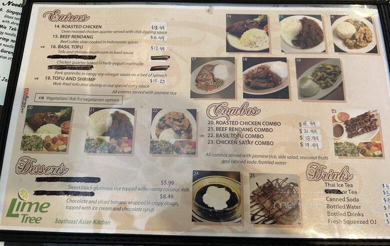 Lime Tree - San Francisco, CA menu_pic