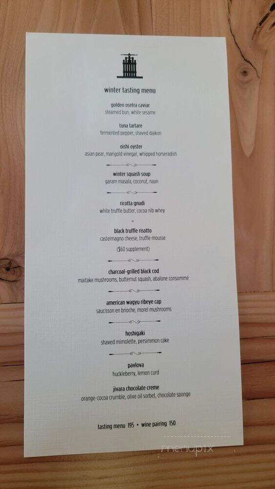Press - Saint Helena, CA menu_pic
