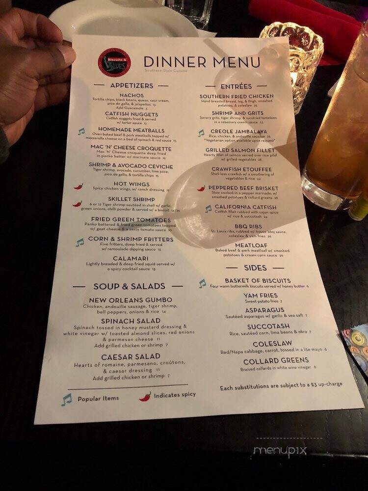 Biscuits & Blues - San Francisco, CA menu_pic