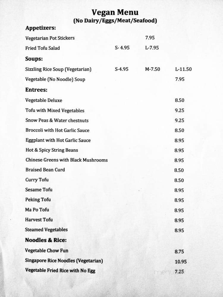 Golden Harvest Restaurant - Saint Helena, CA menu_pic