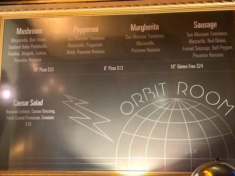Orbit Room Cafe - San Francisco, CA menu_pic