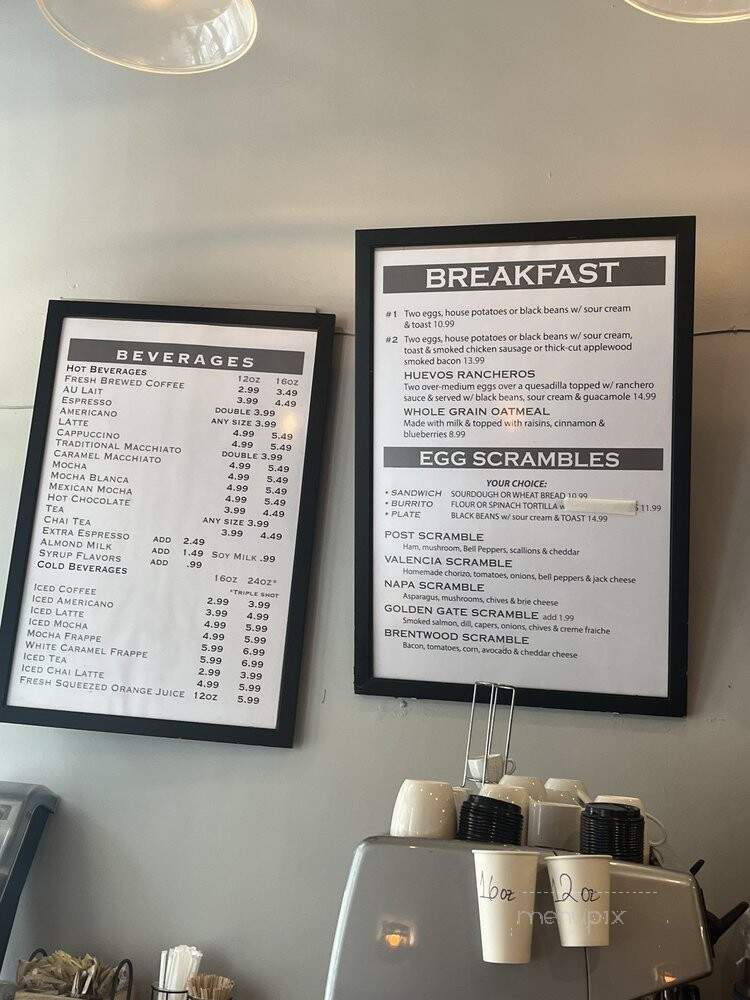 Cafe La Taza - San Francisco, CA menu_pic
