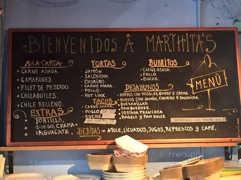 Marthita's Restaurant - San Francisco, CA menu_pic