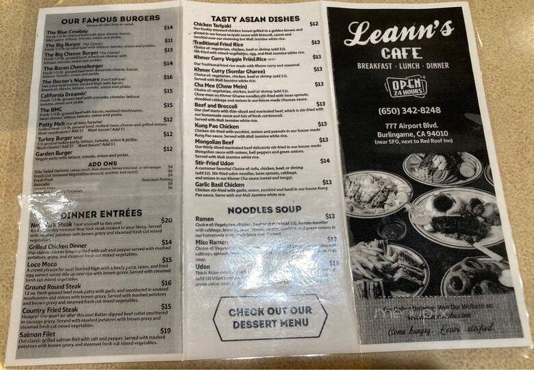 Leann Cafe - Burlingame, CA